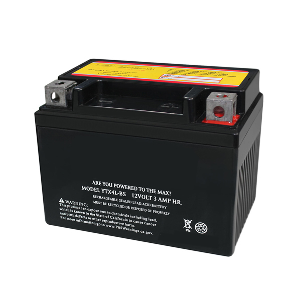 12V 3Ah YTX4L-BS SLA Replacement Battery for Motorcycle Scooter ATV Batteries