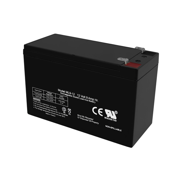 12V 9Ah SLA Replacement Battery for ML9-12 Rechargeable Lead Acid Battery