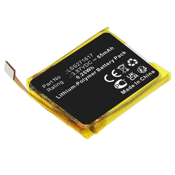 3.87V 65mAh Replacement Battery for LSS271617 Fitbit Charge 5 FB421 Smartwatch (image for) 3.87V 65mAh Replacement Battery for LSS271617 Fitbit Charge 5 FB421 Smartwatch