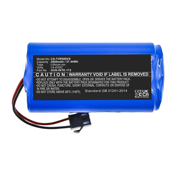 14.4V Replacement Battery for Tesvor X500 Pro X580 X580R X583 X586 SUN-INTE-172 SUN-INTE-273 Turbo Simum 6 7 8 9 T8 V300 M1 S3 S4 S6 Vacuum (image for) 14.4V Replacement Battery for Tesvor X500 Pro X580 X580R X583 X586 SUN-INTE-172 SUN-INTE-273 Turbo Simum 6 7 8 9 T8 V300 M1 S3 S4 S6 Vacuum