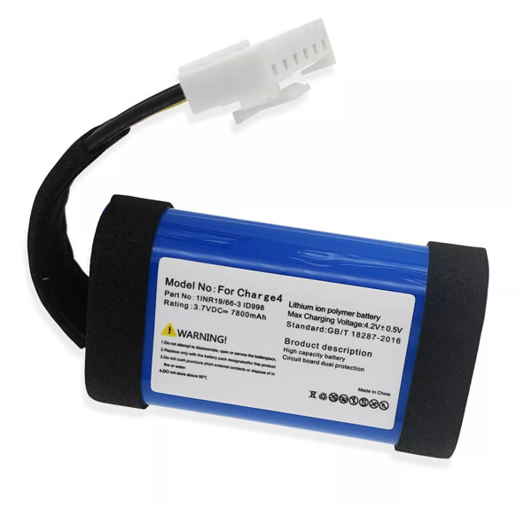 3.7V 7800mAh 1INR19/66-3 Replacement Battery for JBL Charge 4 Portable Wireless Speakers (image for) 3.7V 7800mAh 1INR19/66-3 Replacement Battery for JBL Charge 4 Portable Wireless Speakers