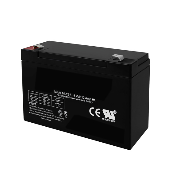 6V 12Ah SLA Replacement Battery for ML12-6 F2 Rechargeable Lead Acid Battery