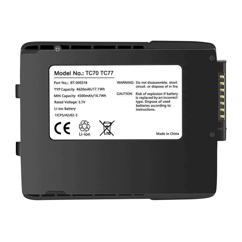 3.7V 4620mAh BT-000318 Replacement Battery for Zebra Symbol TC70 TC75 TC75EK TC75AH TC75GK TC700H (image for) 3.7V 4620mAh BT-000318 Replacement Battery for Zebra Symbol TC70 TC75 TC75EK TC75AH TC75GK TC700H