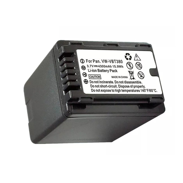 3.70V 4300mAh Replacement Battery for Panasonic CS-HCV310MX VW-VBT380 HC-V110 HC-V130 HC-V710 (image for) 3.70V 4300mAh Replacement Battery for Panasonic CS-HCV310MX VW-VBT380 HC-V110 HC-V130 HC-V710