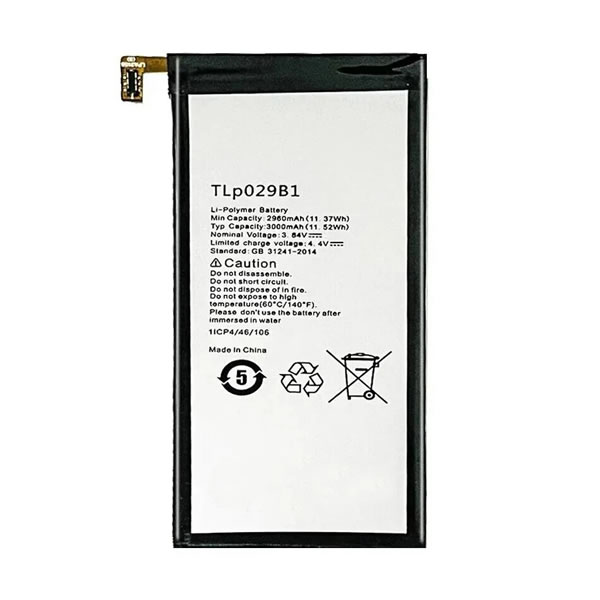 3.85V Replacement Battery TLP029B1 for Alcatel Pop 4S 5095 5095B 5095L 5095I 2950mAh (image for) 3.85V Replacement Battery TLP029B1 for Alcatel Pop 4S 5095 5095B 5095L 5095I 2950mAh