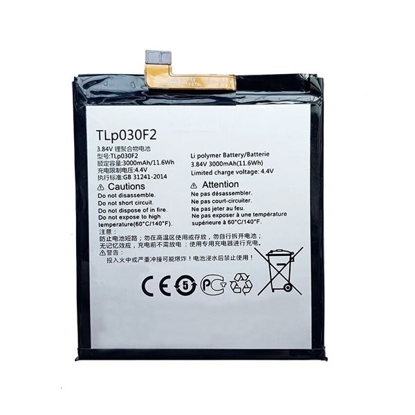 3.84V Replacement Battery TLP030F2 for Alcatel OneTouch Idol 4S 6071W OT-6070 6070O 6070K 6070Y 3000mAh (image for) 3.84V Replacement Battery TLP030F2 for Alcatel OneTouch Idol 4S 6071W OT-6070 6070O 6070K 6070Y 3000mAh