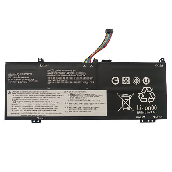 7.68V Replacement Battery for Lenovo L17C4PB0 L17M4PB0 L17C4PB2 L17M4PB2 5B10Q16066 5b10q16067 5b10q22882 5b10q22883 45Wh (image for) 7.68V Replacement Battery for Lenovo L17C4PB0 L17M4PB0 L17C4PB2 L17M4PB2 5B10Q16066 5b10q16067 5b10q22882 5b10q22883 45Wh
