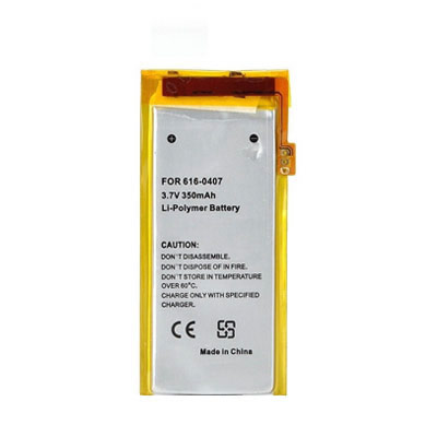 3.7V 350mAh Replacement Battery for Apple iPod Nano MB911LL/A MB907LL/A